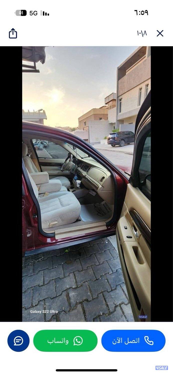 فورد ماركيز 2008 شرط الفحص قير ماكينة شاصي ماشي 232 بحالة ممتازة3