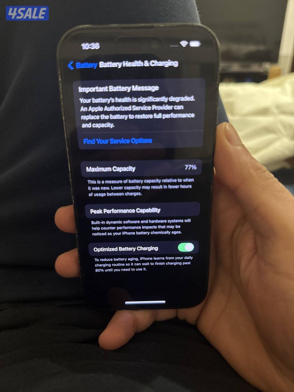 Iphone 14 pro ١٢٨ قيقا شبه جديد قابل المساومه  لون اسود5