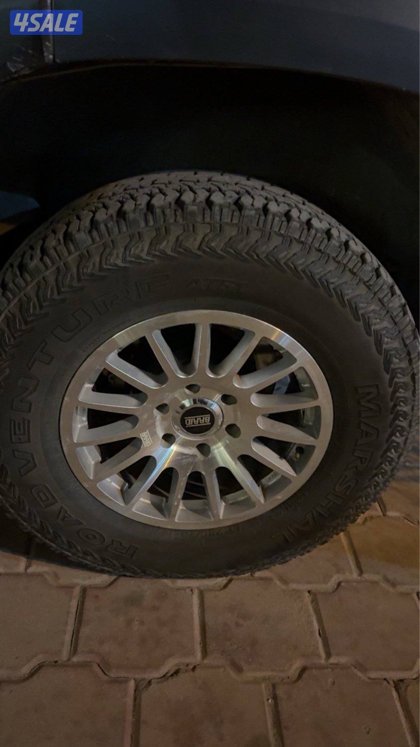 رنقات برايد ١٧ ٦ براغي مع توايرهم ٢ فيهم نص عمر0