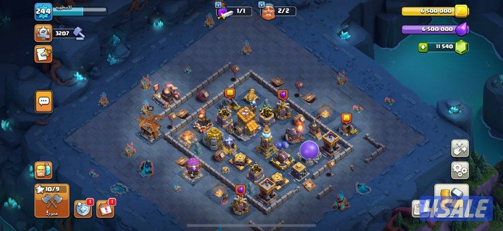 حسابين للبيع في لعبة كلاش او كلانس1