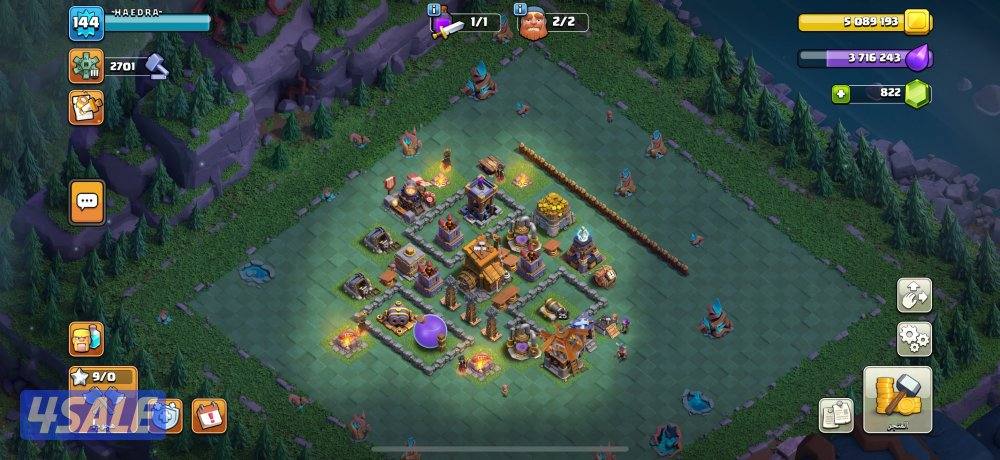 حسابين للبيع في لعبة كلاش او كلانس2