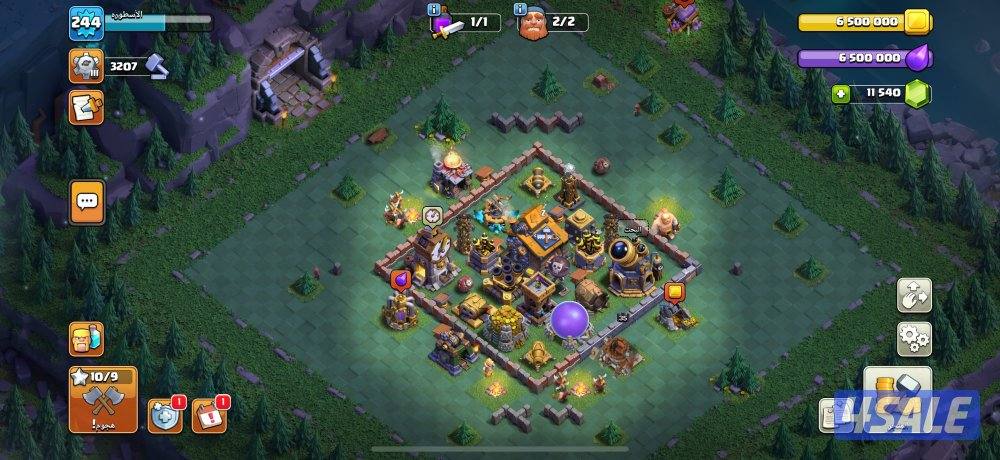 حسابين للبيع في لعبة كلاش او كلانس6