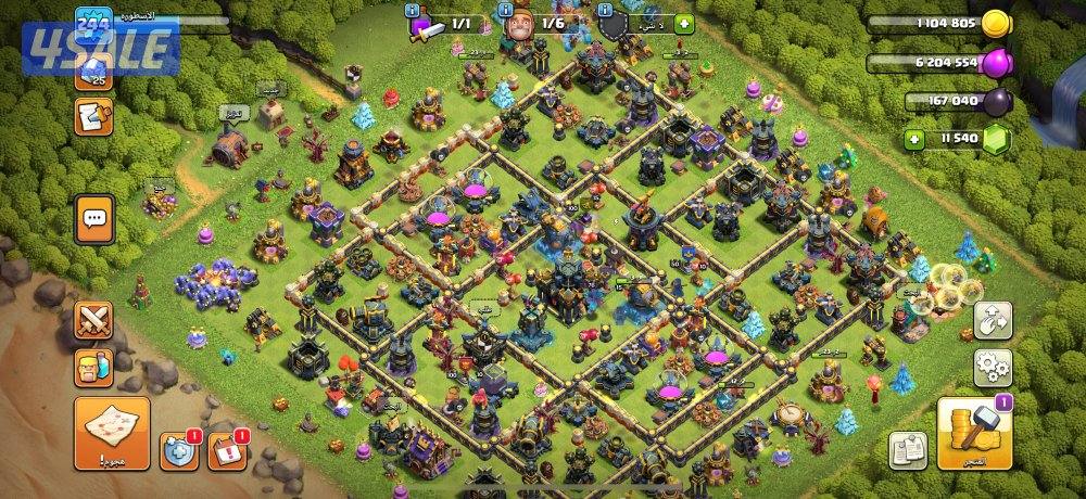 حسابين للبيع في لعبة كلاش او كلانس9