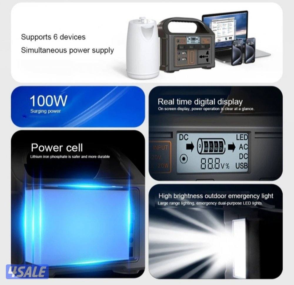 محطة طاقة محمولة 100 واط
Portable Power Station 100W1