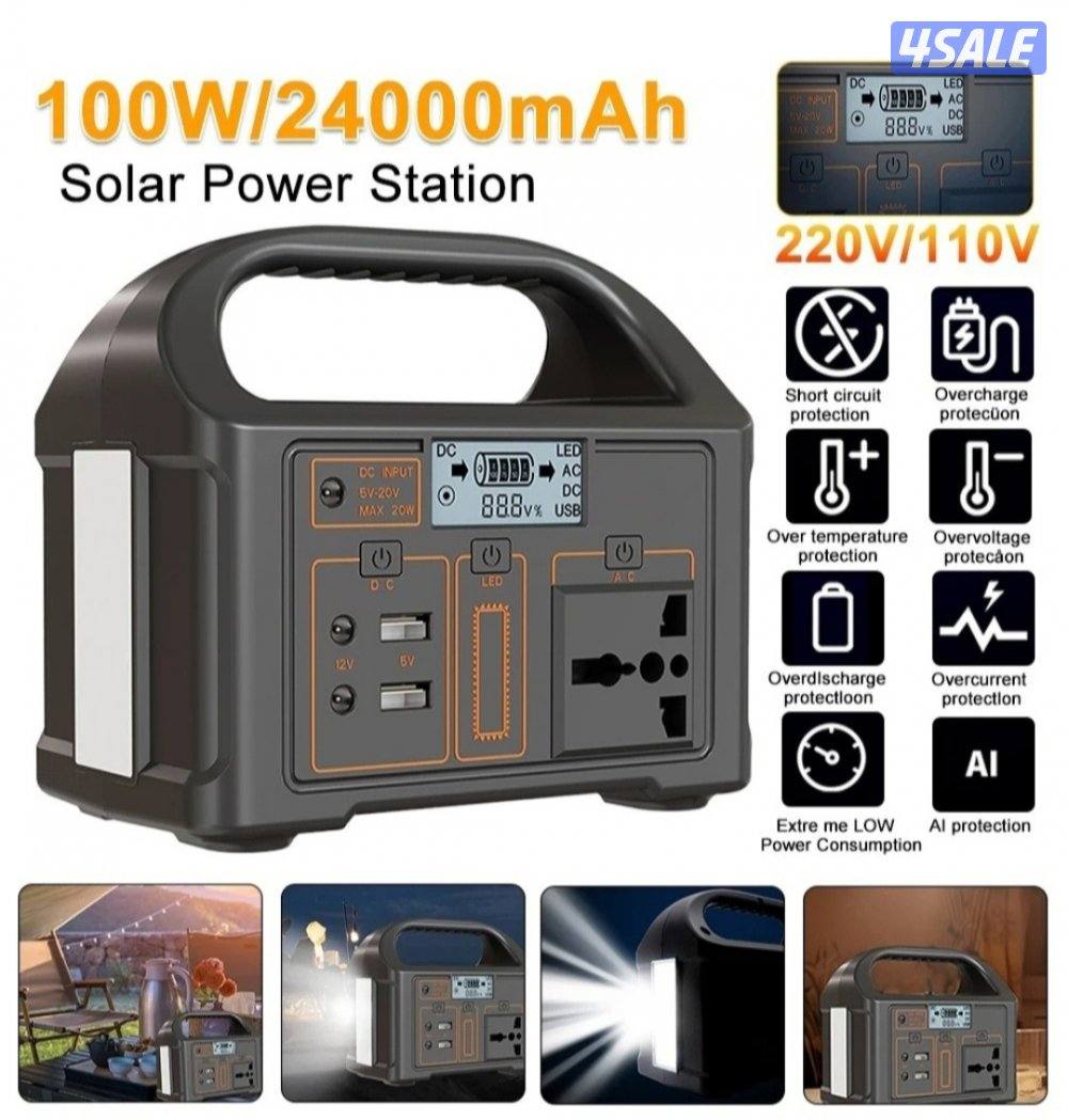 محطة طاقة محمولة 100 واط
Portable Power Station 100W0