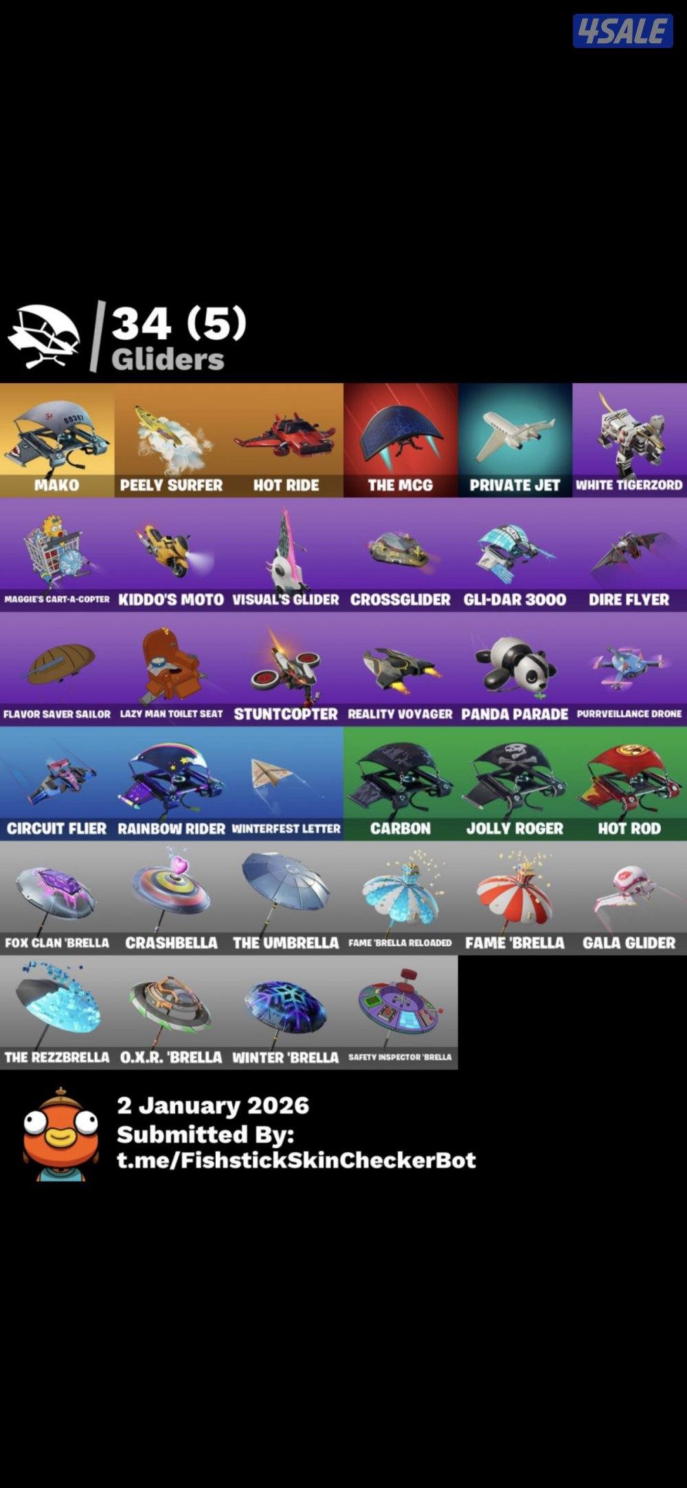 حساب فورت نايت سكلتون بنفسجي ورقصه فريش السعر ثابت 904