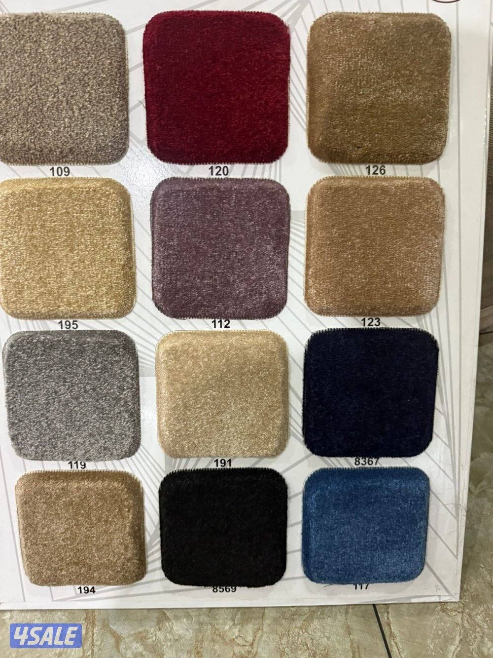بيع وتركيب جميع انواع السجادالتركي قص ساده ومشجرسميك وخفيف مساند+مساند11