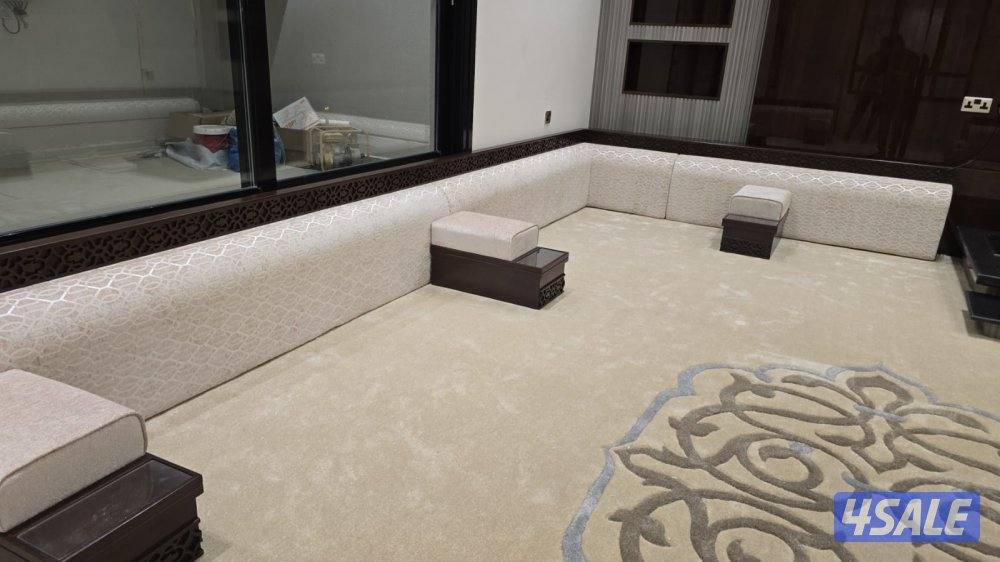 تفصال غنفات وجلسات وديوانيات ومطارح ارضيه  ومساند وستاير وسجاد وتنجيد4