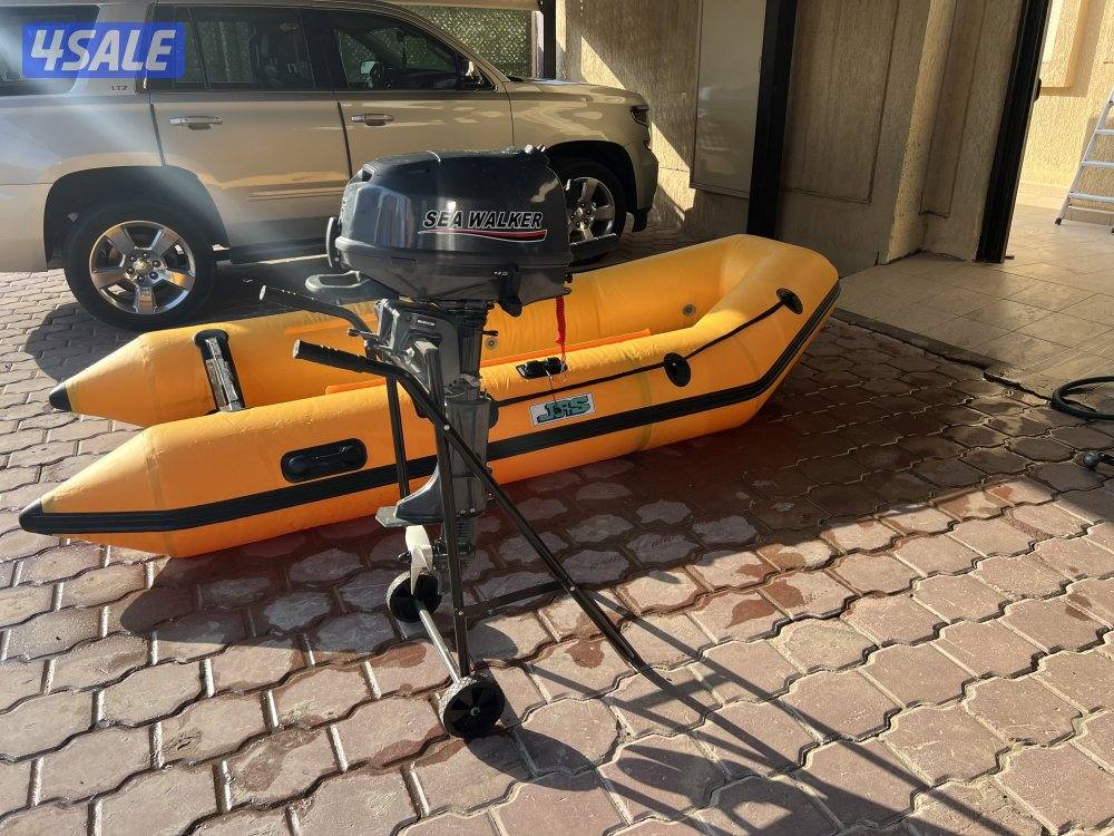 دنقي 10 قدم مع ماكينة 6 حصان0