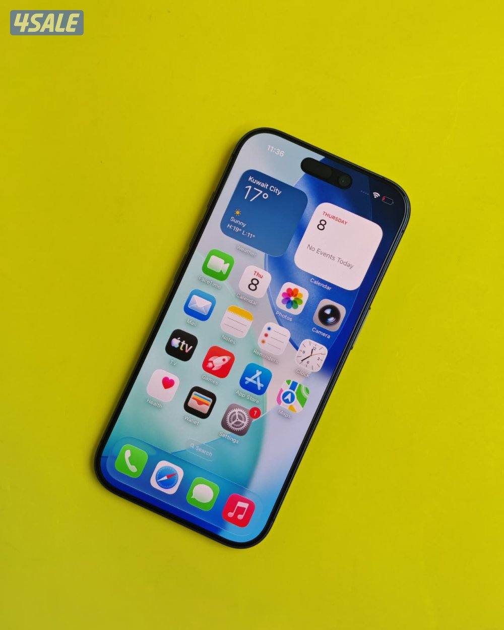 ايفون 17 أسود مستعمل كالجديد  100 % iPhone 17 256GB Black1