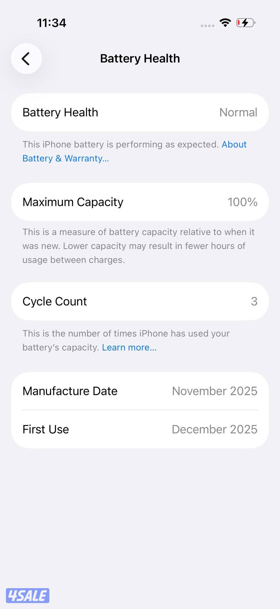 ايفون 17 أسود مستعمل كالجديد  100 % iPhone 17 256GB Black11