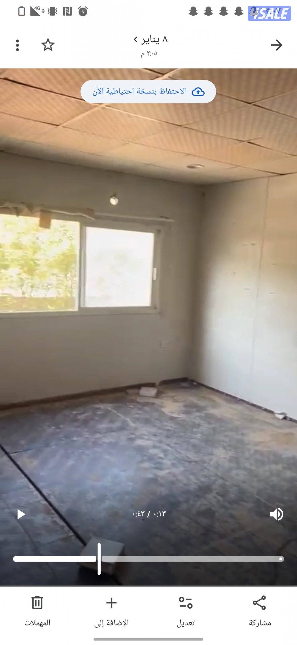 للبيع شاليه طول ٢٠ متر عرض ٦ متر ساندوج بنلل0