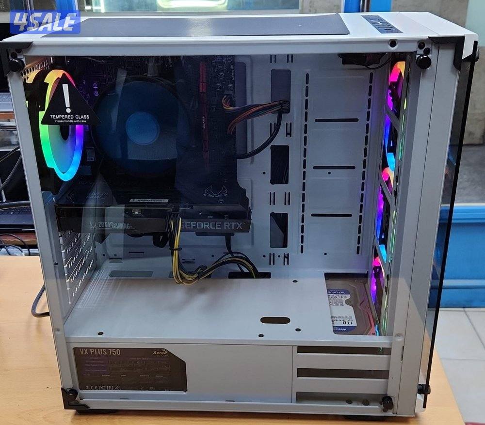 للبيع بي سي جيمنق Core i5 /256 GB m.2 ssd+1TB /16Ram /3050 8GB RTX1