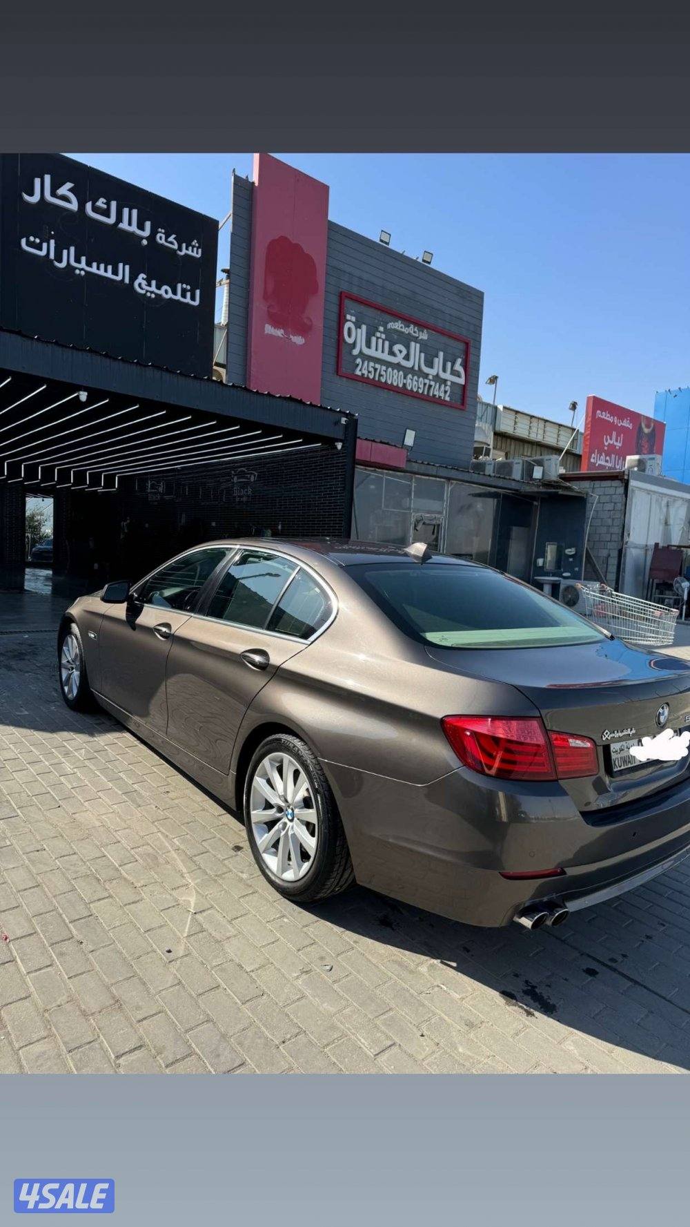 BMW 530iكامل المواصفات 6 سلندر فتحه جلد صبغ الوكاله شاشة كبيره نفقيشن1