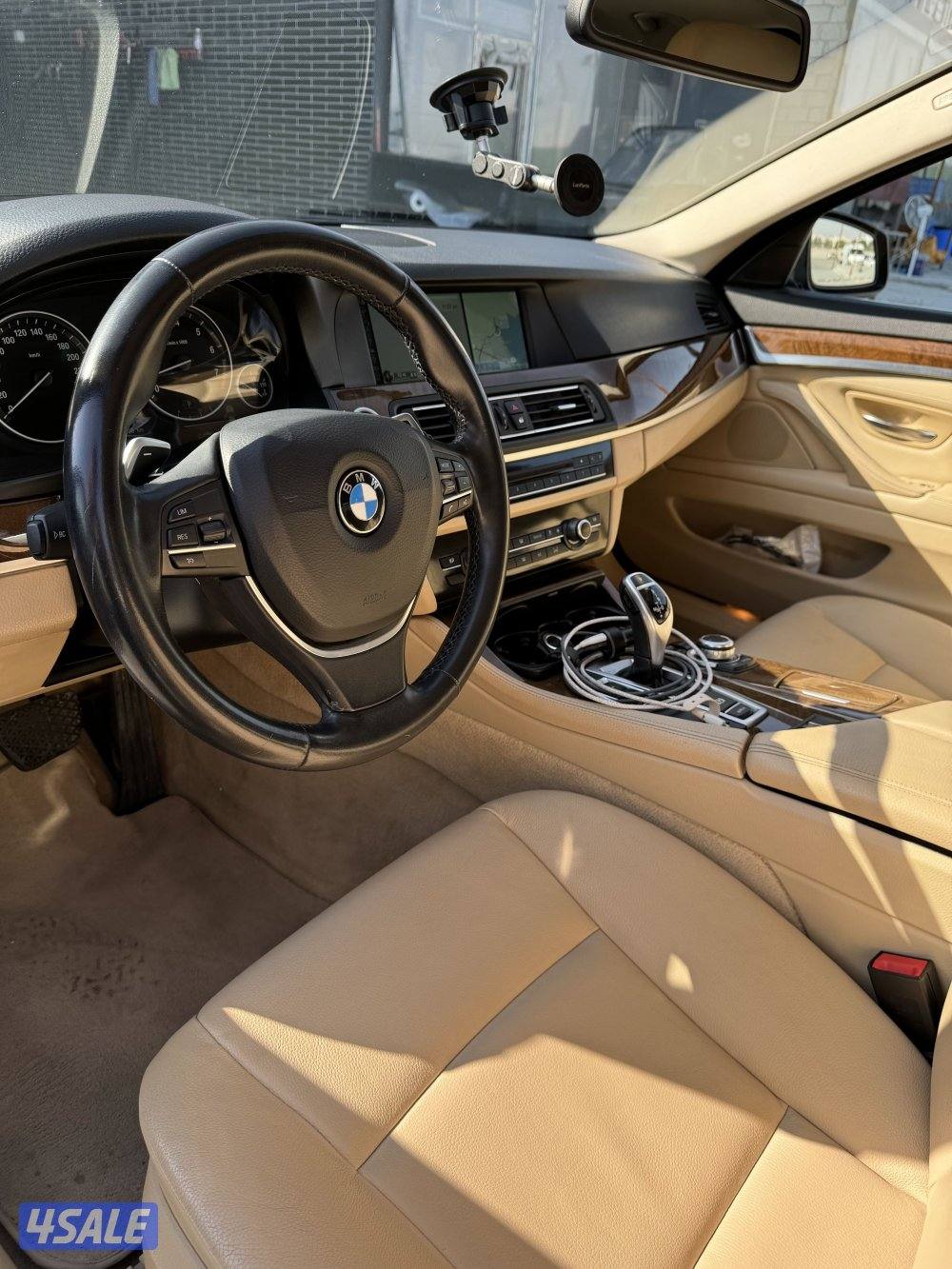 BMW 530iكامل المواصفات 6 سلندر فتحه جلد صبغ الوكاله شاشة كبيره نفقيشن3