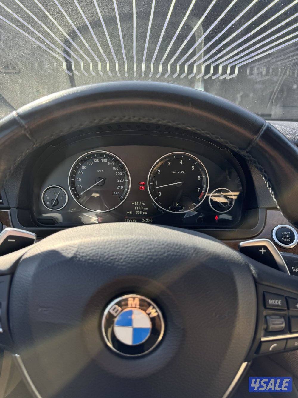 BMW 530iكامل المواصفات 6 سلندر فتحه جلد صبغ الوكاله شاشة كبيره نفقيشن7