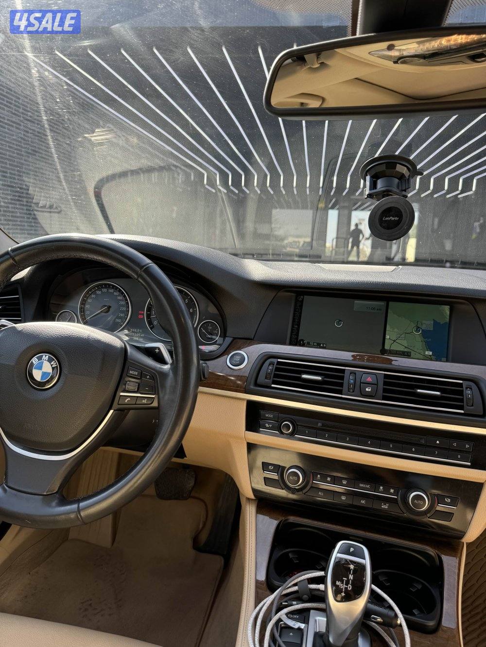 BMW 530iكامل المواصفات 6 سلندر فتحه جلد صبغ الوكاله شاشة كبيره نفقيشن8