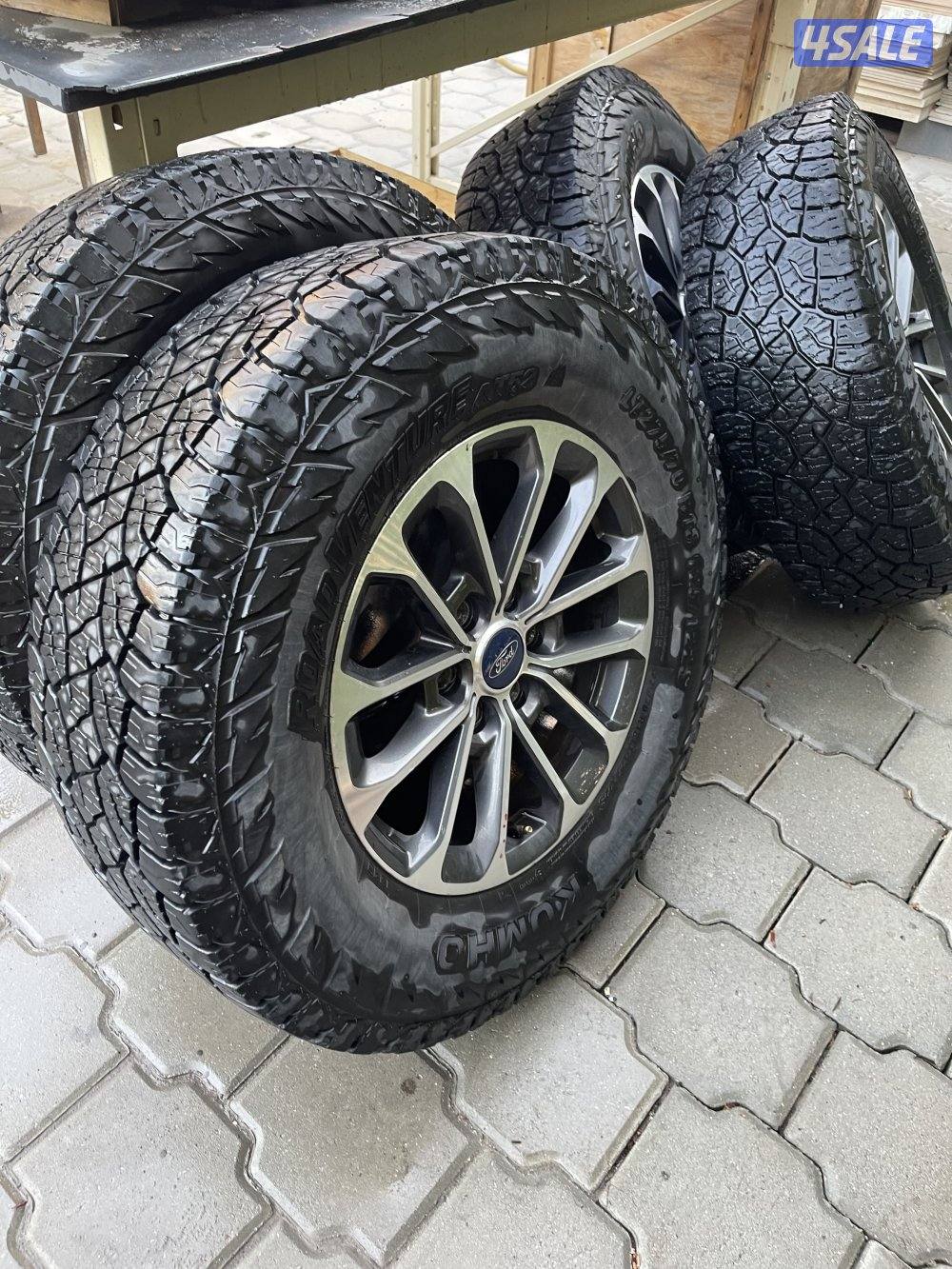 رنقات وانيت فورد وكالة مقاس 18 مع تواير وكعكات 2 إنش5