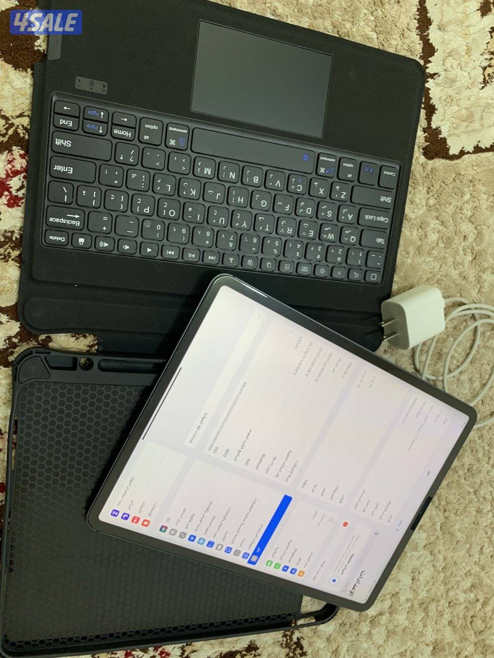 ايباد ابل برو 12.9 انش 128 قيقا خط شريحة 5g ام ون معالج m12