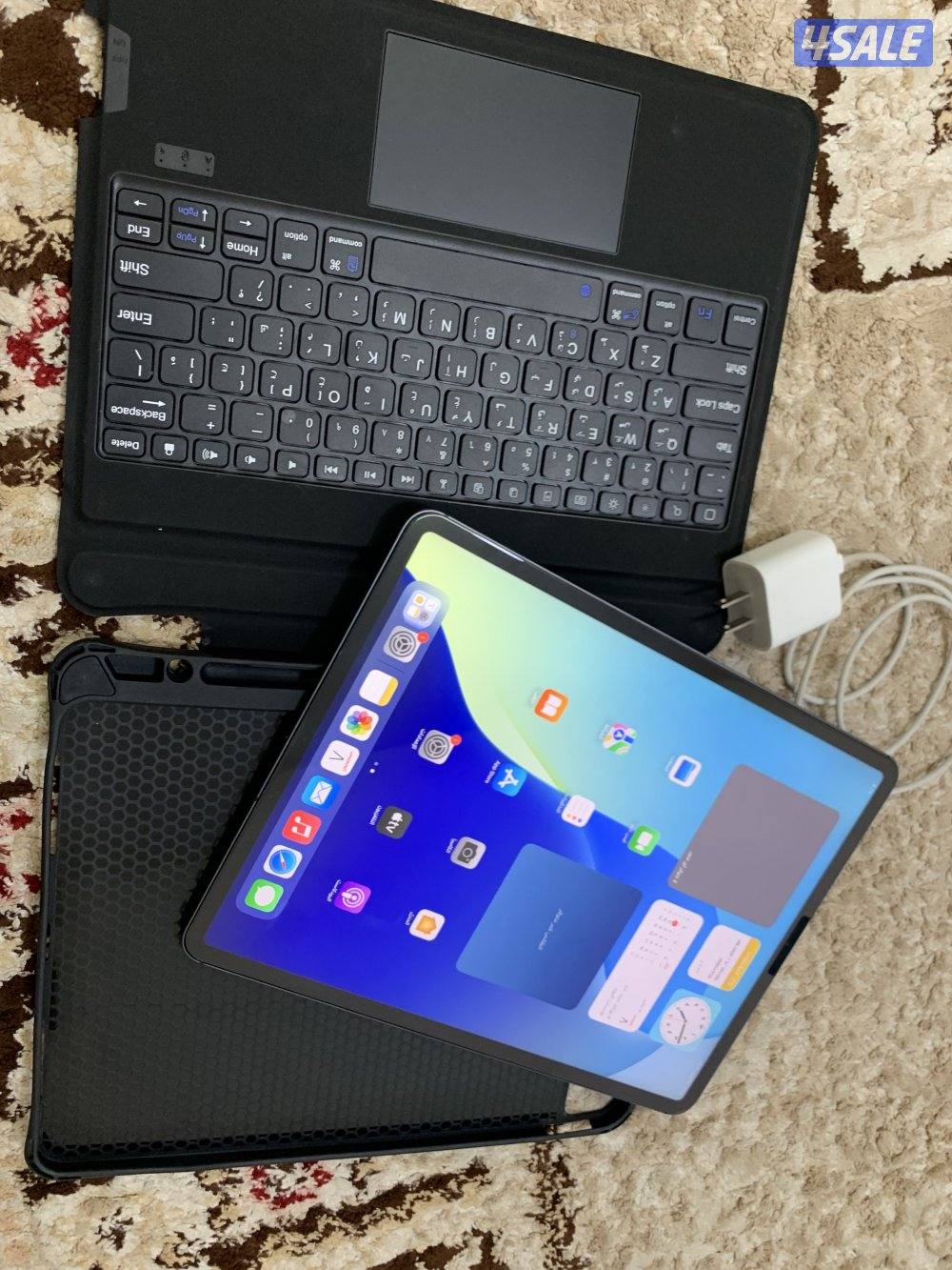 ايباد ابل برو 12.9 انش 128 قيقا خط شريحة 5g ام ون معالج m15