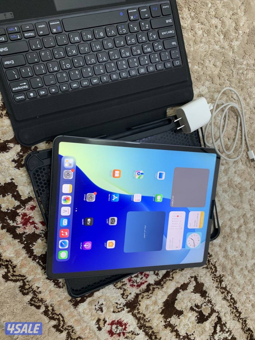 ايباد ابل برو 12.9انش 128قيقا شريحه 5g نظيف الجيل الخامس معالج ام ون6