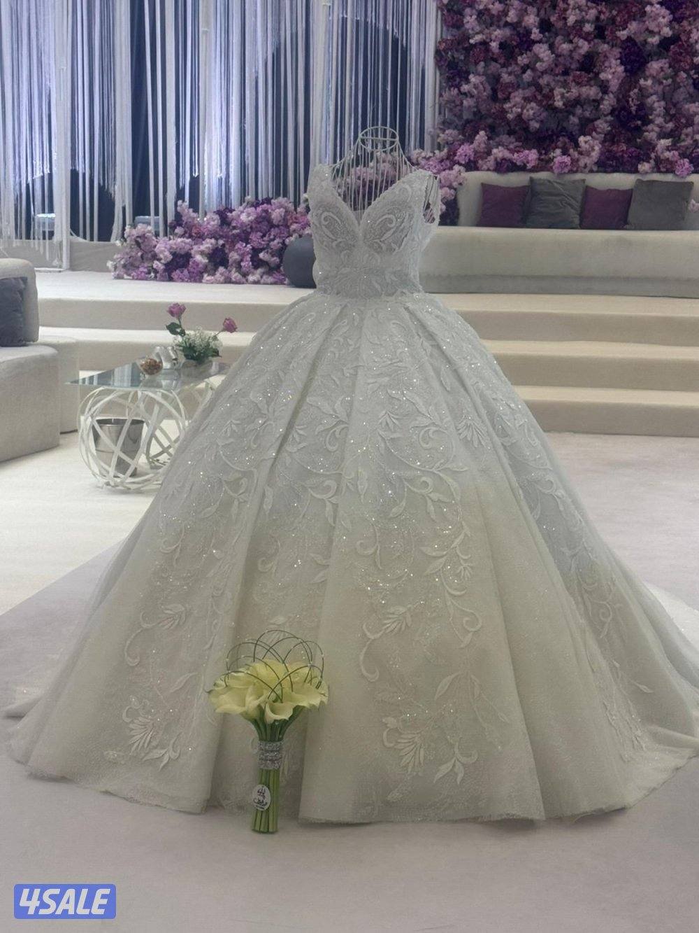 فستان زفاف مسخدم مره واحده فقط0