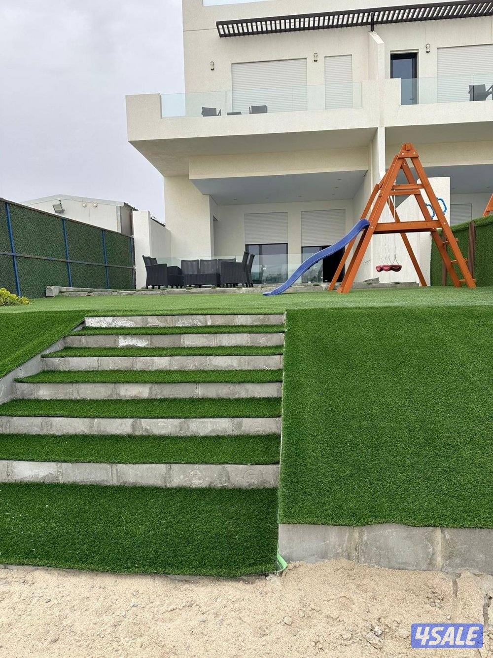 شاليه للإيجار جديد صف اول المرحلة الخامسة مقسوم  جديد A&B5