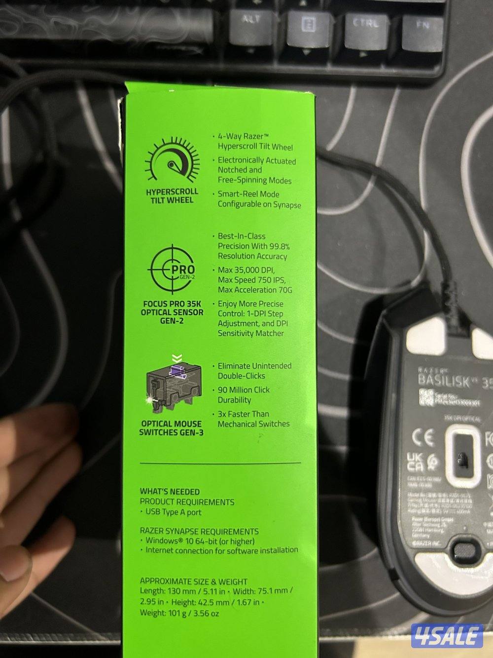 RAZER BASILISK Vз 35K mouse0