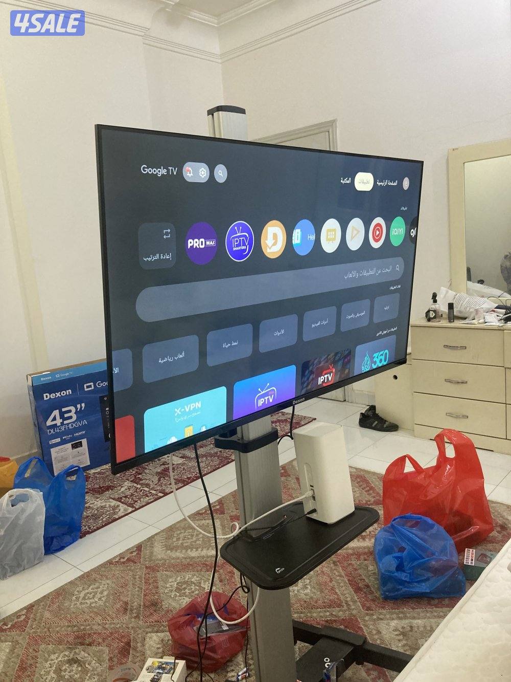 للبيع تلفزيونات 43 و 32 بوصه QLED سمارت 2025 جدد بالكرتون متوفر توصيل0