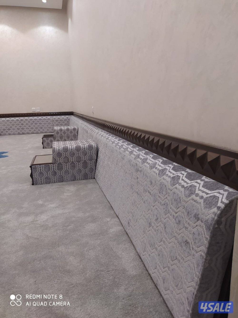 تنجيد وتفصال جميع الجلسات الأمريكي البناني وجميع الأطقم والستاير خام و13