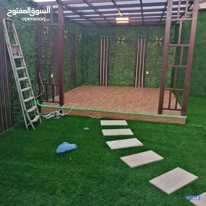 تنسبق حدائق تركيب ثيل صناعي وطبيعي وسور تركي بافضل الاسعار6