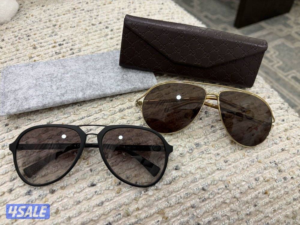 للبيع نظارات اصليه مستعمله برادا وقوتشي0