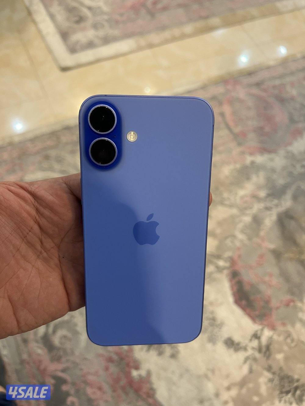 آيفون 16 بلس 256 جيجا اللون الازرق مستعمل نضيف جدا نسبه بطاريه 100%5