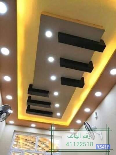 ديكور وجبسن بورد وصبغ وبديل خشب وبديل رخام ونجيل صناعي وتنسيك حدائك0