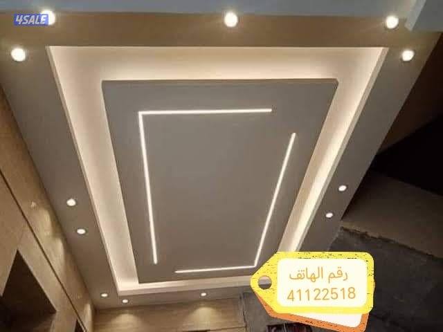 ديكور وجبسن بورد وصبغ وبديل خشب وبديل رخام ونجيل صناعي وتنسيك حدائك7