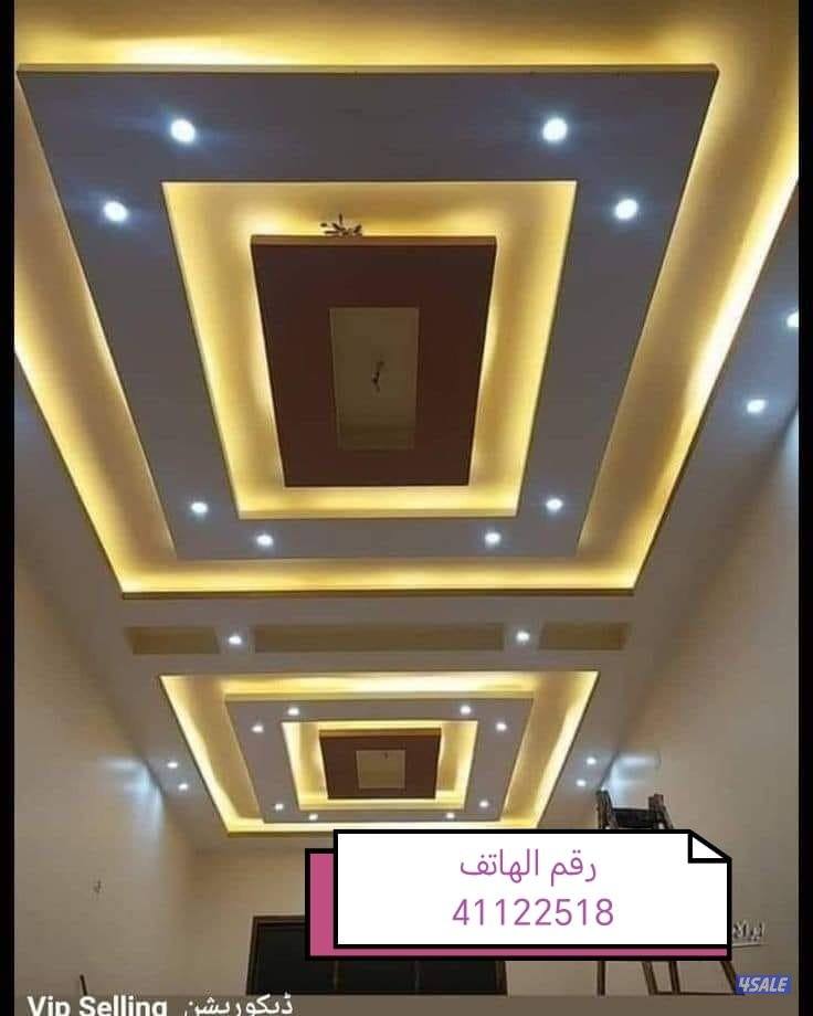 ديكور وجبسن بورد وصبغ وبديل خشب وبديل رخام ونجيل صناعي وتنسيك حدائك8