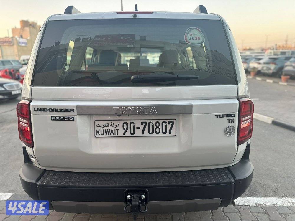 برادو TX تيربو ٢٠٢٦ الساير عداد أصفار شرط الفحص صبغ وكاله شاشه كبيره1