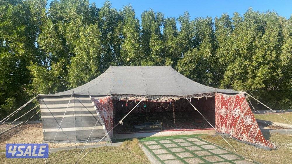 خيمه باكستانيه مقاس ٥/٨ مع بيت شعر ٥/٩ الاستلام مزارع الوفره2