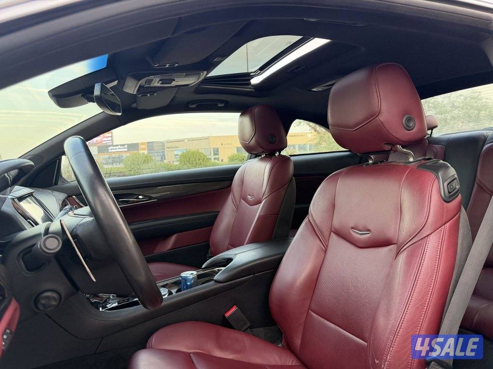 كاديلاك ATS 3.6 مكينه 6 سلندر جلد احمر نقطه عمياء بروجكتر فتحه الفل6