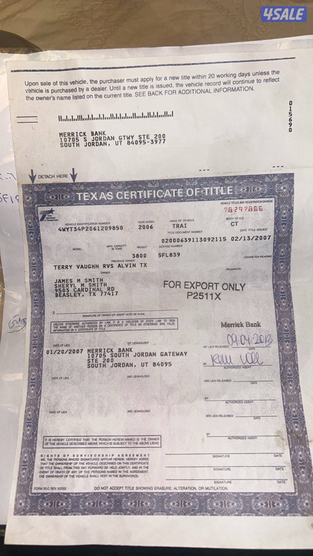 كرفان امريكي موديل 20072