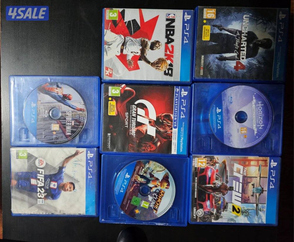 PS4 slim 500gb with 8 games good condition price slightly negotiable1