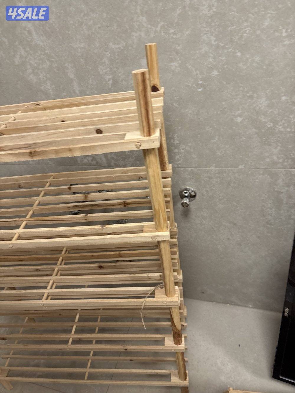 رف الجواتي ٥ ارفف هه اثنين لزقناهم بيعض باحسن جوده مصنوع من الخشب3