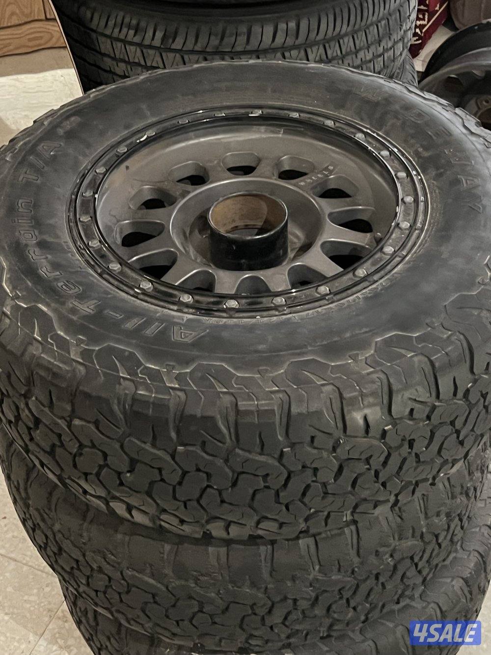 ٤ رنقات ميثود للاند 5 براغي معاهم ٣ تواير ربع حجري1