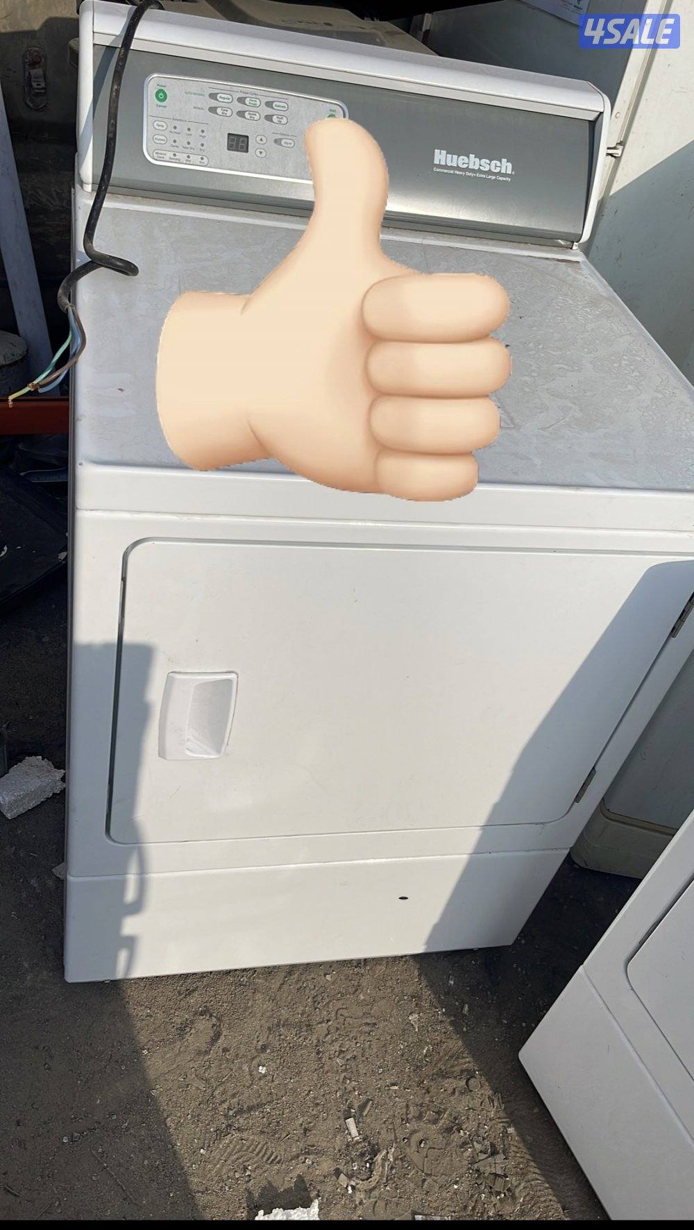 للبيع معدات مصبغة كاملة عدد 2 غسالة وعدد 3 نشافات وعدد 3 مكابس1