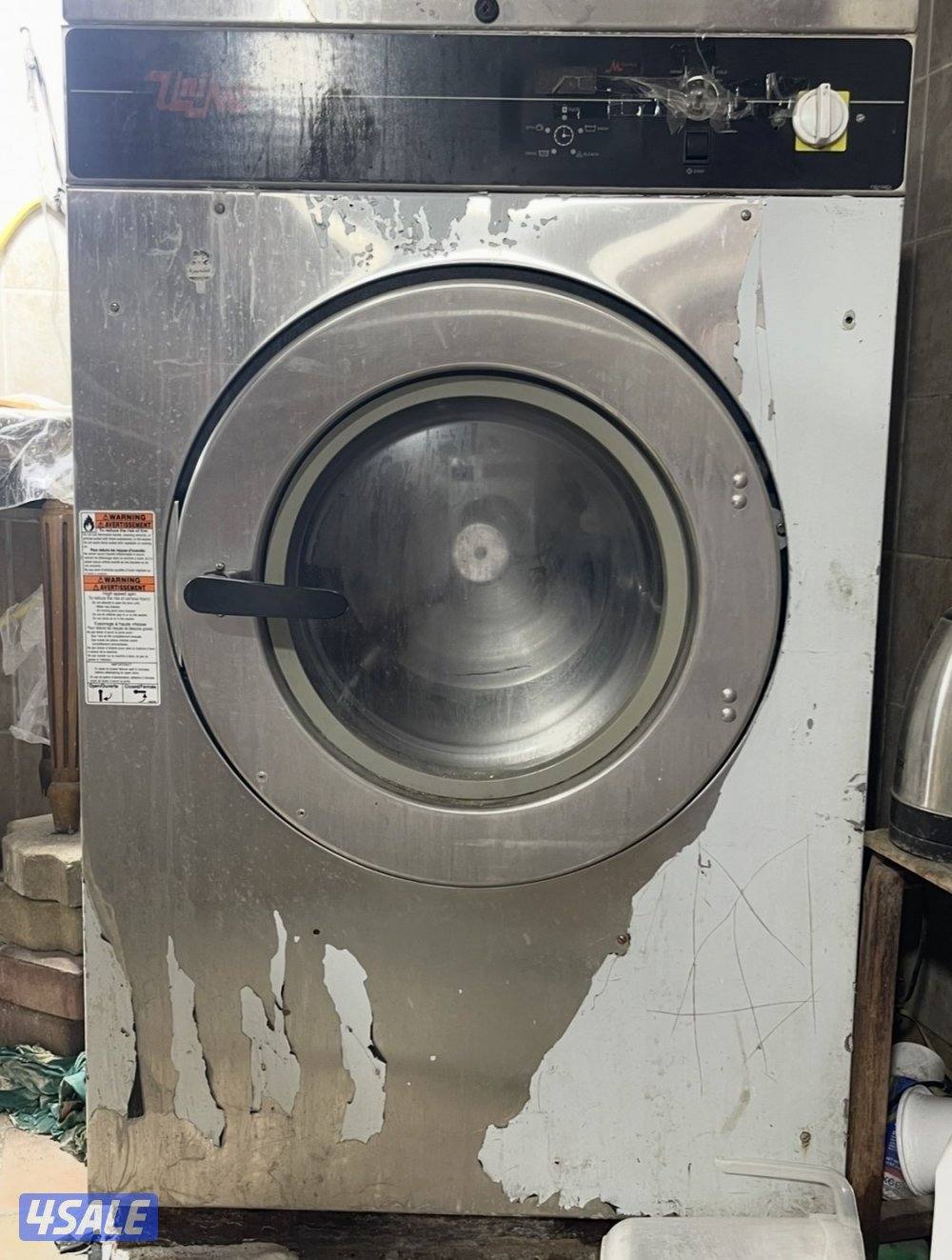 للبيع معدات مصبغة كاملة عدد 2 غسالة وعدد 3 نشافات وعدد 3 مكابس5