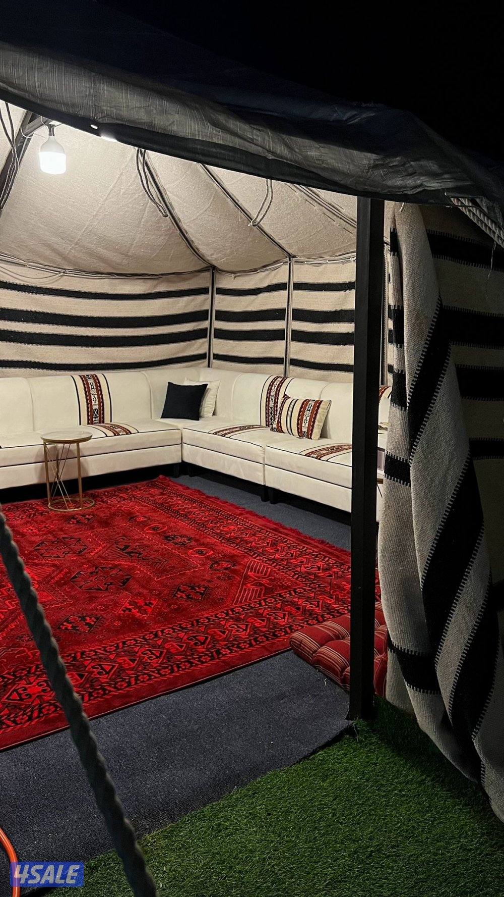 مخيم منصوب جاهز للبيع عند دوار الفروسيه1