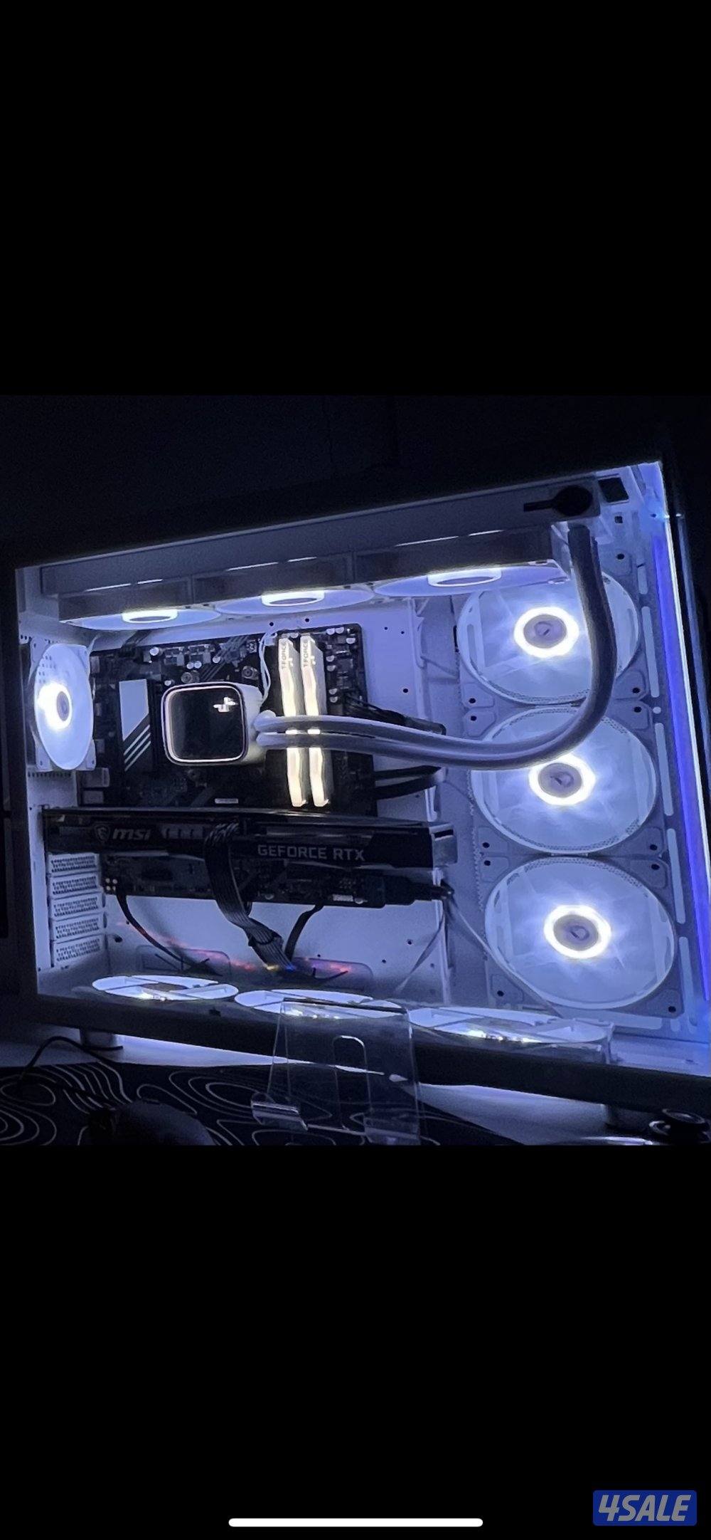 للبيع بي سي كرت 3060 معالج R57600 مذربورد B650Mkتبريد مائي0