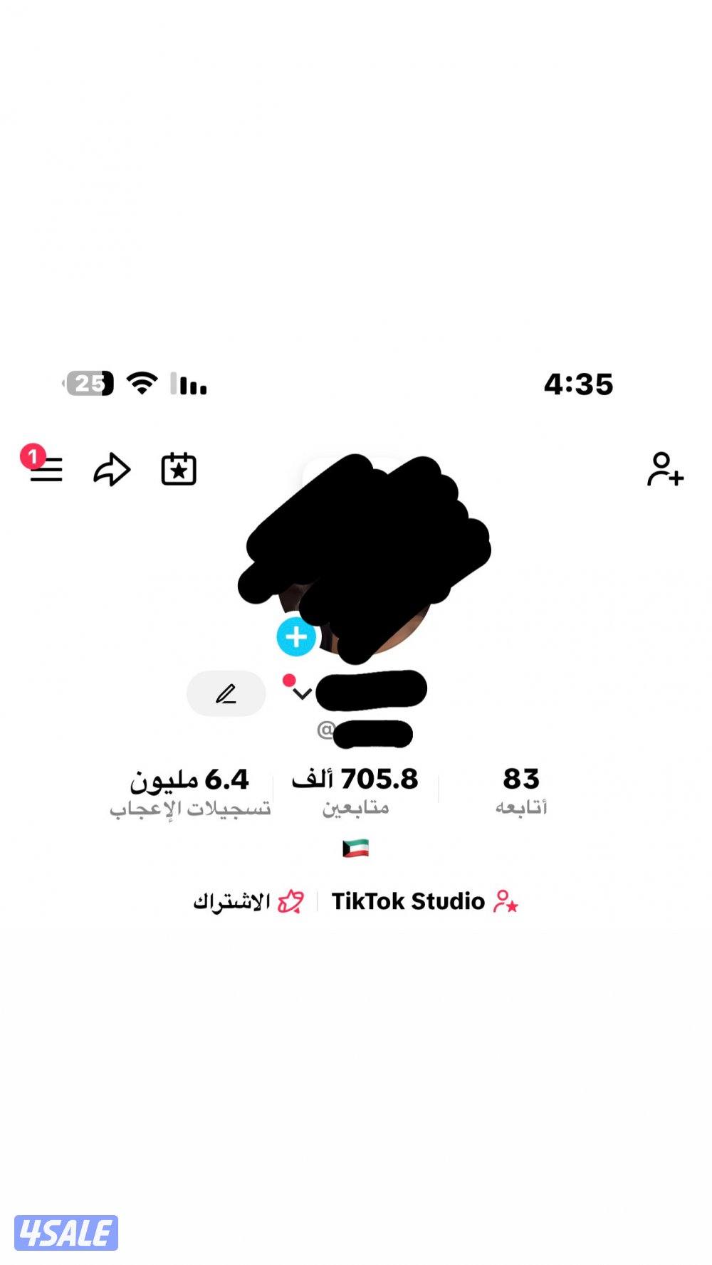 للبيع حساب تيك توك 700 الف متابع0