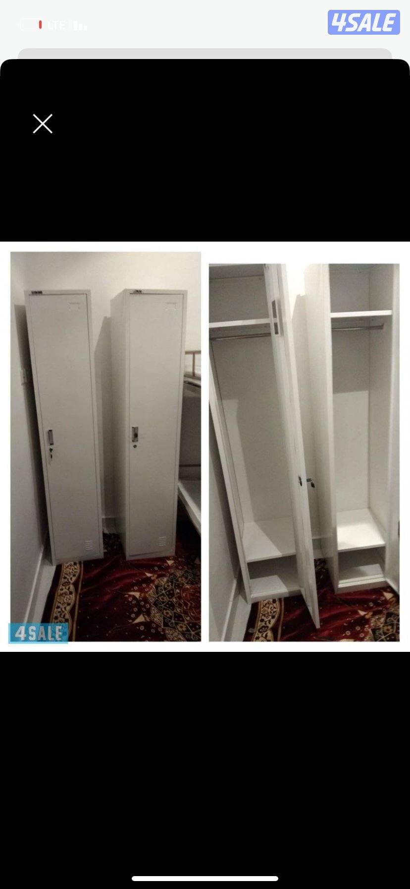 سرير حديد ومرتبه طبيه وبطانيه ومخده والملايات3