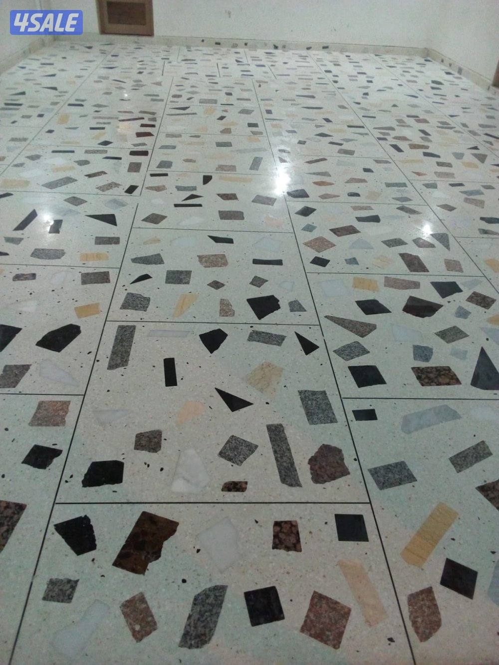 عمل المزيكا جلي وتلميع ارضيات الكاشه والرخام والموزايك  والسكريت2